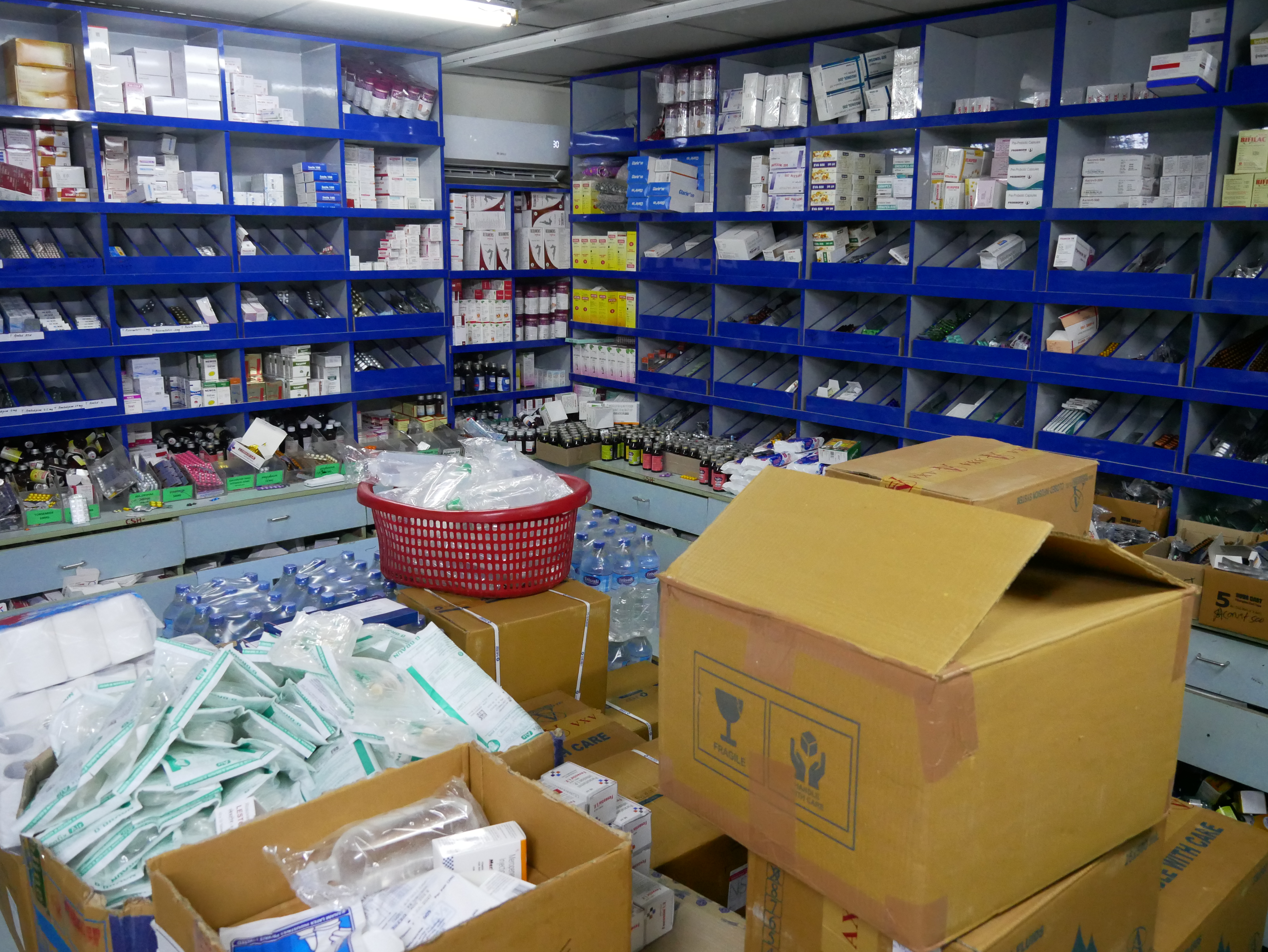 Overfilled storage room but somehow still organized.