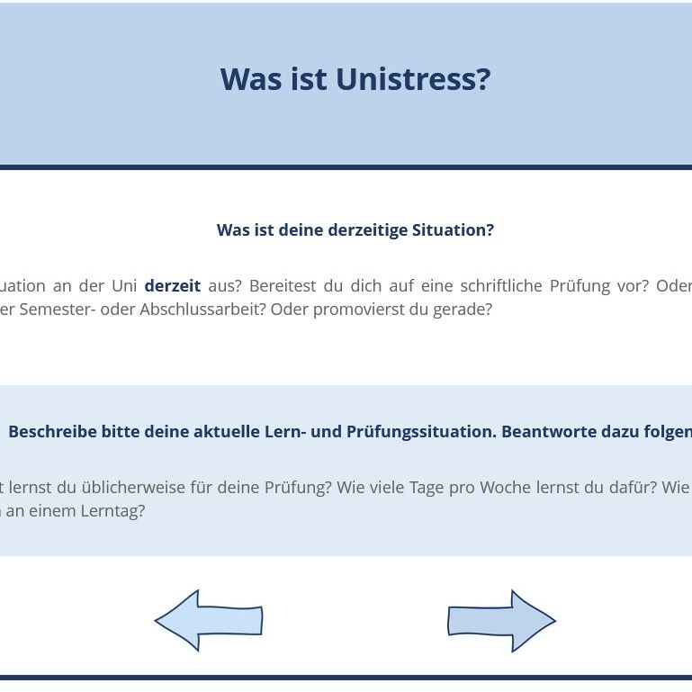 Öffnen Was ist Unistress - Situation