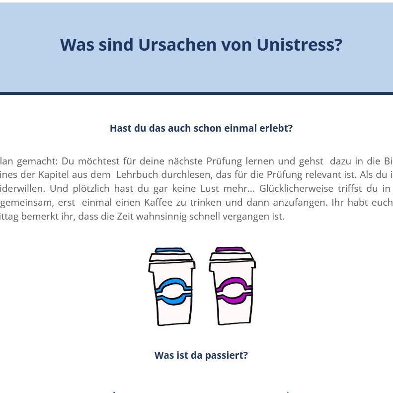 Öffnen Ursachen von Unistress - S.1 