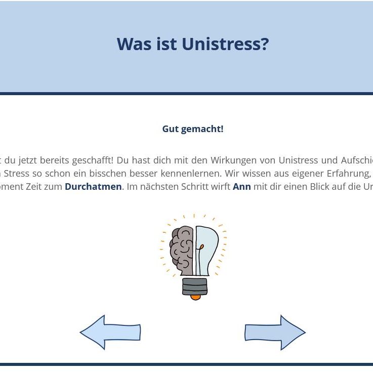 Öffnen Was ist Unistress - Ende