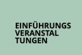 Öffnen Einführungsveranstaltungen