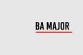 Öffnen BA Major Study Plan